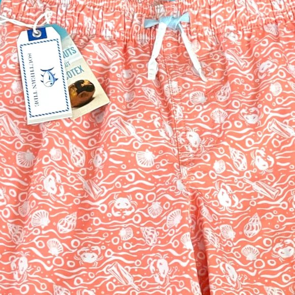NEW Southern Tide Boys' XL(16) Shell of a Good Time Swim Trunks Shorts-$59.50 - Picture 4 of 15